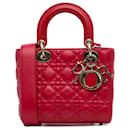 Dior Rosso Piccola Pelle Di Agnello Cannage My ABCDior Lady Dior