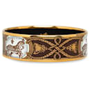 Bracelet large en émail marron Hermes - Hermès