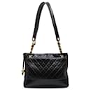 Chanel Black Quilted Lambskin CC Shoulder Bag
