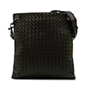 Bottega Veneta Black Intrecciato Leder Umhängetasche