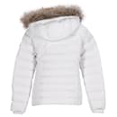 Womens Faux Fur Trimmed Down Fitted Jacket - Tommy Hilfiger