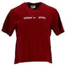 Camiseta feminina com logotipo de algodão orgânico - Tommy Hilfiger