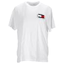 T-Shirt aus Bio-Baumwolle mit Box-Flaggen-Logo für Damen - Tommy Hilfiger