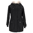 Tommy Hilfiger Womens Essential Lined Cotton Parka in Black Cotton