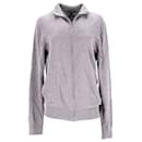 Maglione con zip da uomo in misto seta Tommy Hilfiger in cotone grigio