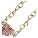 Heart Rhinestone Necklace - Dior