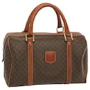 CELINE Macadam Canvas Hand Bag PVC Brown Auth yk11191 - Céline