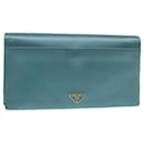 PRADA Clutch Satin Hellblau Auth 68368EIN - Prada