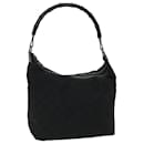 Bolsa de ombro em lona GUCCI Bamboo GG Preto 000 0833 auth 68042 - Gucci