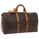 Louis Vuitton Monograma Keepall Bandouliere 50 Boston Bag M41416 Autenticação de LV 54480