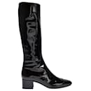 Malaga Boots in Black Patent Leather - Carel
