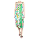 Multicolour floral ruffled midi dress - size UK 12 - Zimmermann