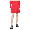 Mini saia vermelha com babados - tamanho UK 8 - Red Valentino