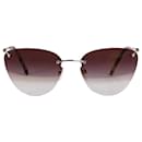 Gold frameless ombre sunglasses - Valentino