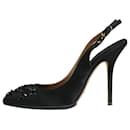 Zapatos de salón destalonados con joyas en negro - talla UE 37 (Reino Unido 4) - Dolce & Gabbana