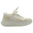 Chloé Nama Sneaker in White Recycled Polyester