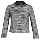 Tory Burch Tweed Jacket in Black and White Cotton