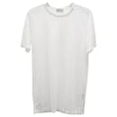 Camiseta Dior Oblique Sheer em Viscose Branca