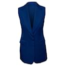 Stella Mccartney Vest Jacket in Blue Wool - Stella Mc Cartney