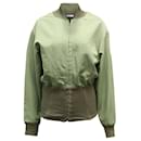 Dion Lee Hook and Eye Bomber Jacket in Olive Green Nylon - Autre Marque