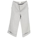 Pantalones Marni con dobladillo doblado en cupro gris