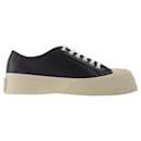 Pablo Lace-Up Sneakers - Marni - Black - Leather