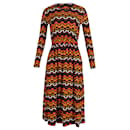 Missoni Printed Midi Dress in Multicolor Viscose
