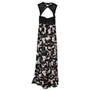 Vestido largo con estampado floral de Givenchy en seda con estampado floral