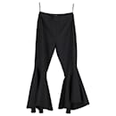 Ellery Flared Trousers in Black Polyester