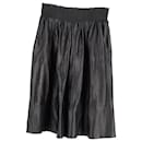 Givenchy Gartered Skirt in Black Leather