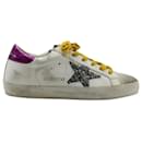 Golden Goose Superstar Sneakers in White Leather