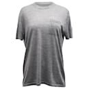 Alexander Wang Strick-T-Shirt aus grauer Wolle