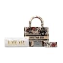 Dior Medium Jardin d'Hiver Canvas Lady D-Lite Bag Canvas Handbag in Excellent condition