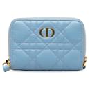 Cannage Leather Zip Coin Purse - Dior