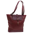CARTIER Must Line Shoulder Bag Leather Red Auth bs12452 - Cartier