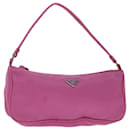 Bolsa para acessórios PRADA Nylon rosa Auth yk11037 - Prada
