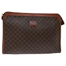 CELINE Pochette en Toile Macadam PVC Marron Auth 68199 - Céline