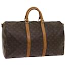 Louis Vuitton Monogram Keepall Bandouliere 50 Boston Bag M.41416 LV Auth ki3699