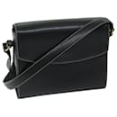 BALLY Shoulder Bag Leather Black Auth bs12469 - Bally
