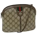 GUCCI GG Supreme Web Sherry Line Shoulder Bag PVC Beige 904 02 047 auth 68207 - Gucci