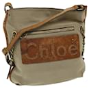 Chloe Harley Shoulder Bag Canvas Leather Beige Brown Auth 67268 - Chloé