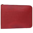Bolsa clutch para documentos LOUIS VUITTON Epi Posh Vermelho M54497 Autenticação de LV 67903 - Louis Vuitton