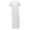 Vestido largo de manga corta de algodón blanco La Collection - Autre Marque