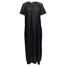 La Collection Black Cotton Short Sleeved Maxi Dress - Autre Marque