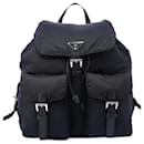 PRADA  Leather Navy Re-Nylon - Prada