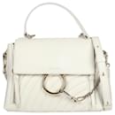 CHLOÉ White Quilted Faye Day Bag In 119 natural - Chloé