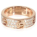 Cartier Love Ring, Pavimentado con diamantes (Oro rosa)