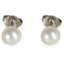 TIFFANY & CO. Boucles d'oreilles en perles Tiffany Signature® 18K or blanc - Tiffany & Co