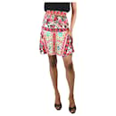 Multicolour silk floral printed skirt - size UK 6 - Dolce & Gabbana