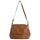 Brown Intrecciato leather shoulder bag - Bottega Veneta